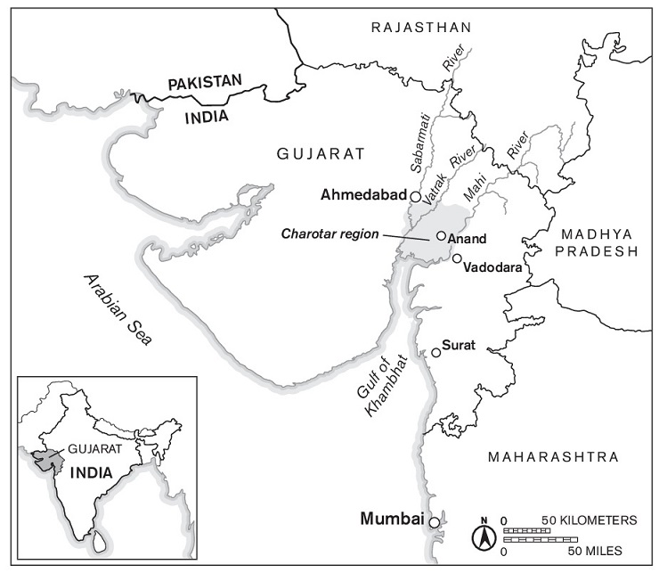 map of anand gujarat