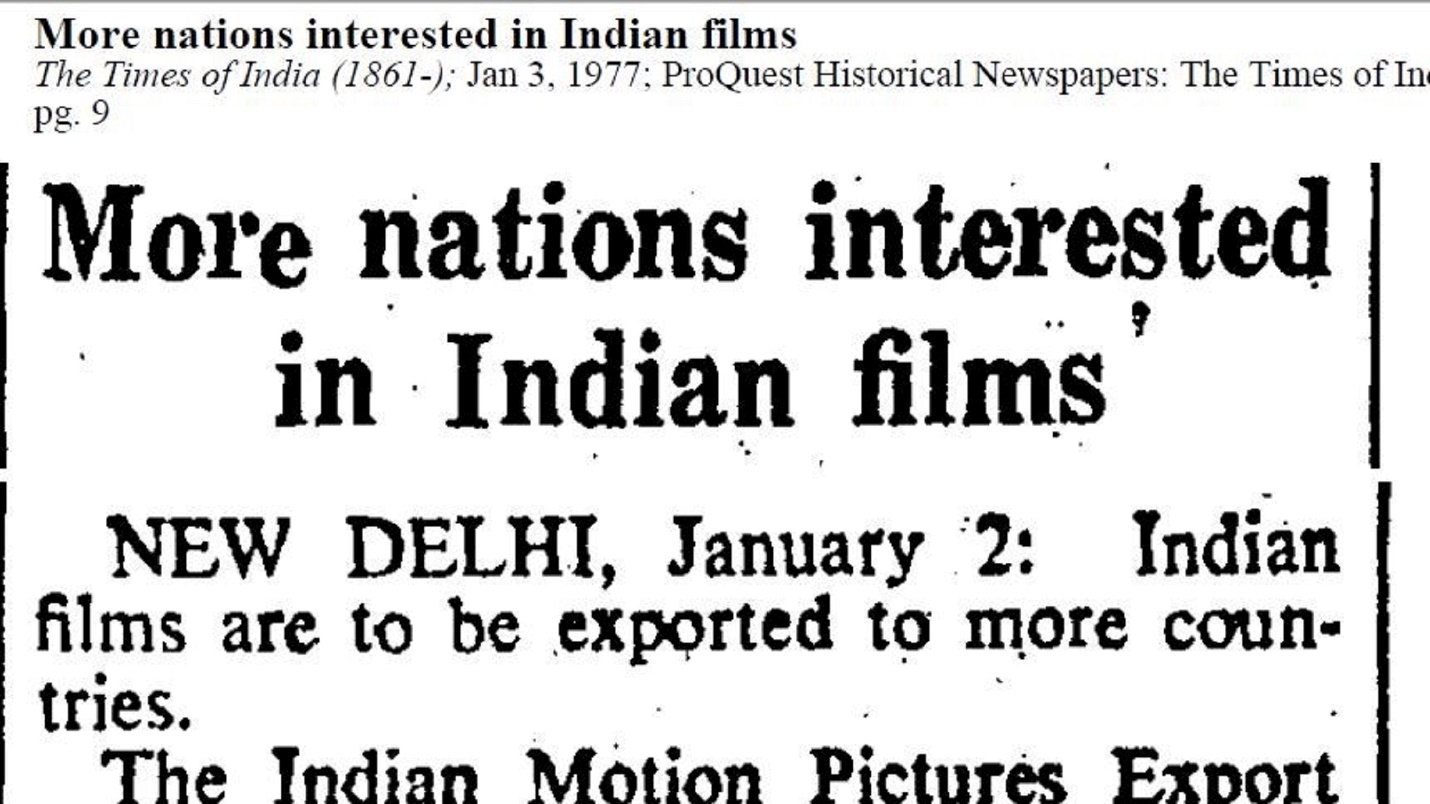 A newspaper article about indian films

AI-generated content may be incorrect.
