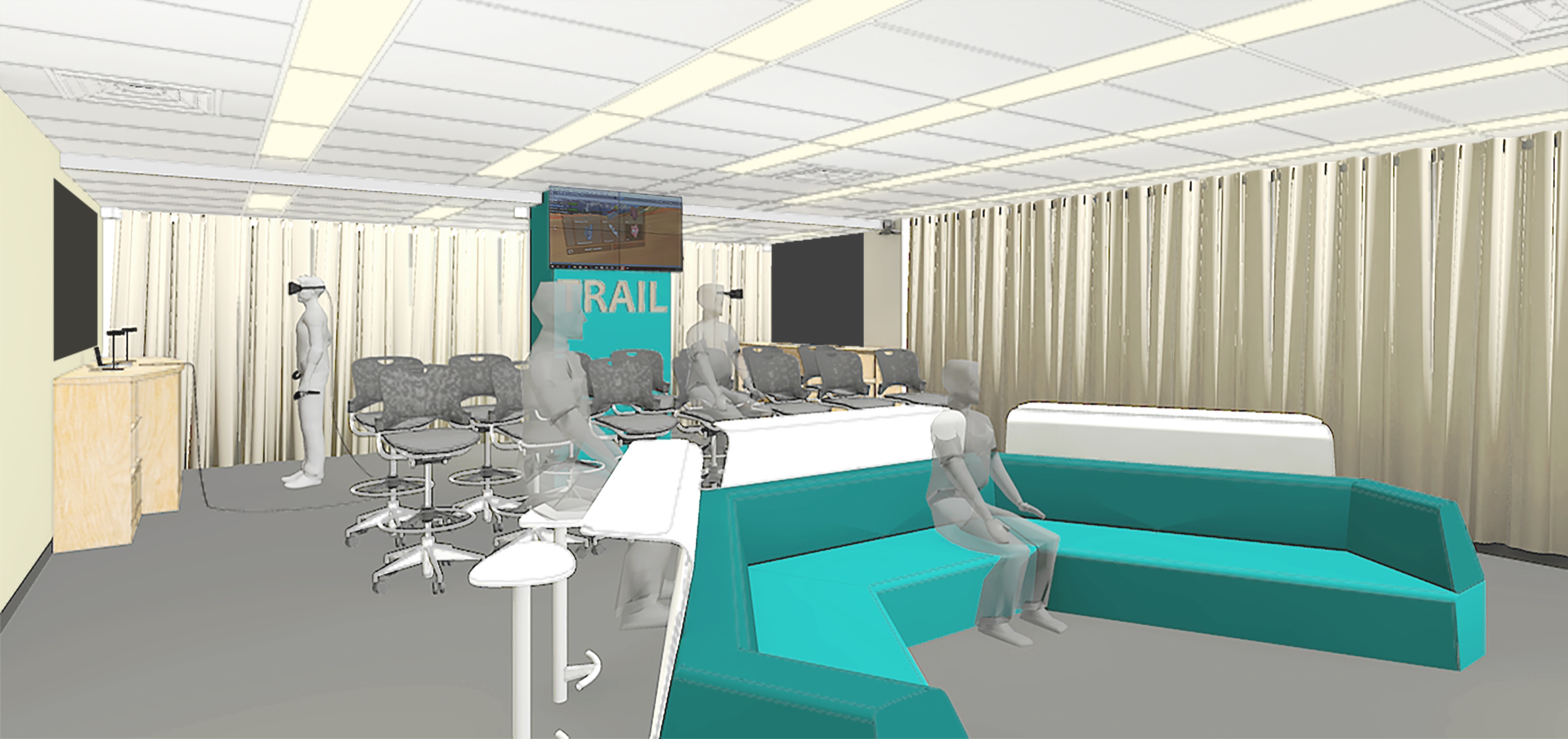 Rendering of TRAIL after renovations