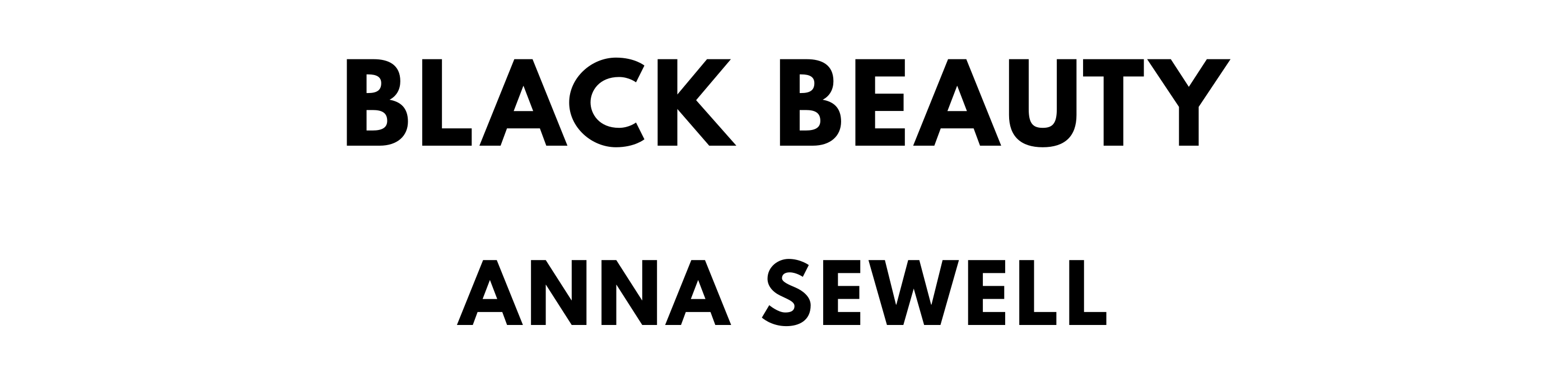 The titlepage for the Standard Ebooks edition of Black Beauty, by Anna Sewell