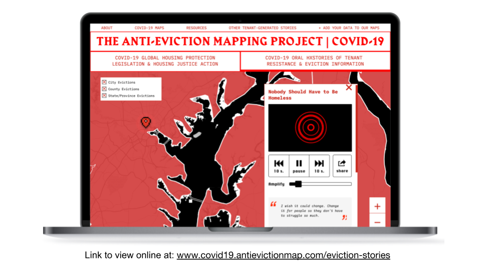 Slide from "Interactive Digital Story Mapping to Document Housing (In)justice through Community-Based Design" presentation