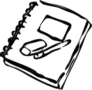 Note Book, Paper, Pen, Rubber, Eraser