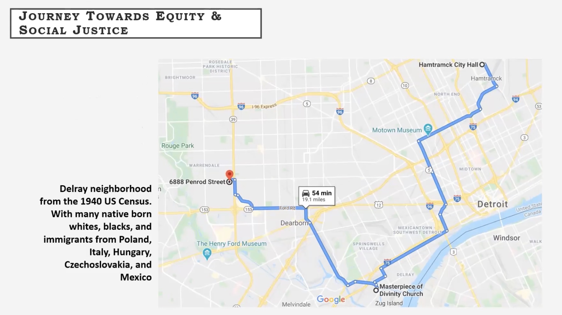 Slide from Geographic Foundation of Pursuing Equity and Social Justice