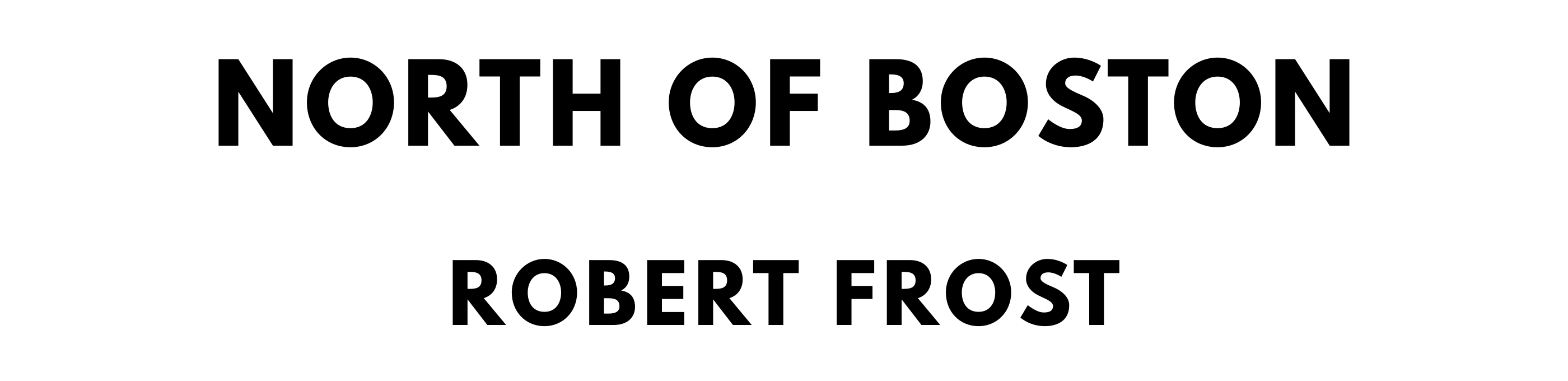 The titlepage for the Standard Ebooks edition of North of Boston, by Robert Frost