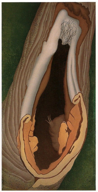 A close-up of a painting

Description automatically generated