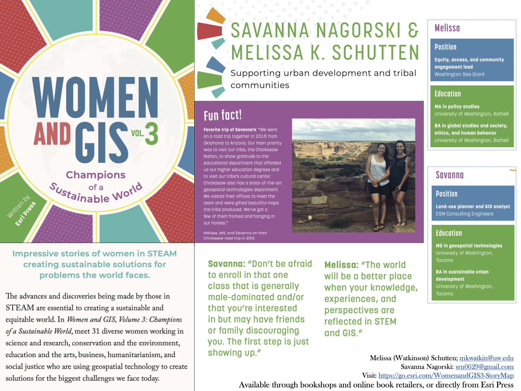 Women and GIS: Champions of a Sustainable World by ESRI Press Poster