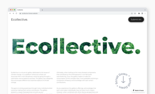 Screenshot of the Ecollective home page.