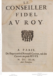 Cover of Le Conseiller Fidel av Roy